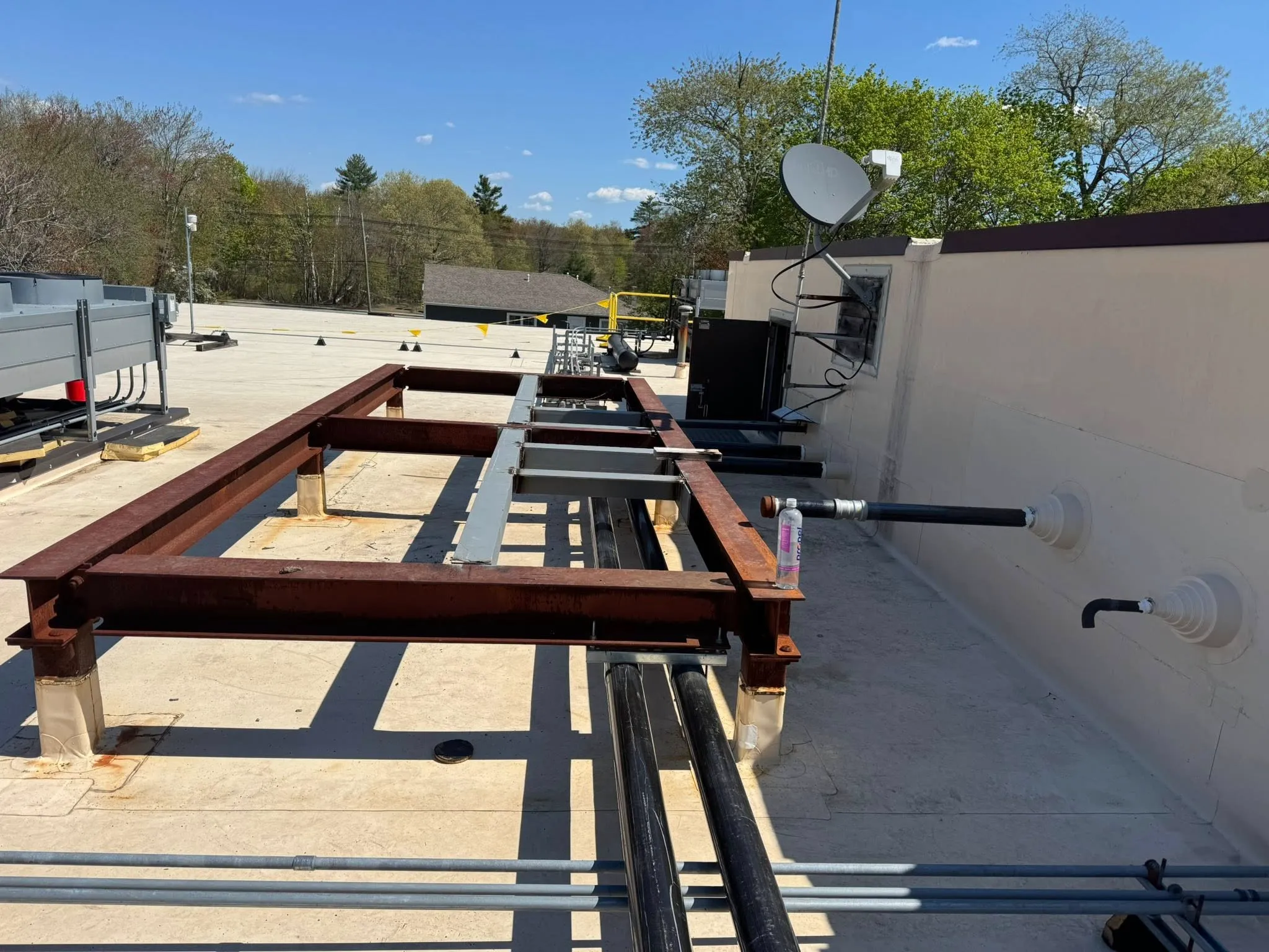 Rooftop steel project review for welding and repair